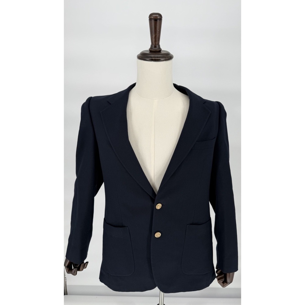 Vintage men's Navy Yves Saint Laurent- Made In France Sz 40 - Wool